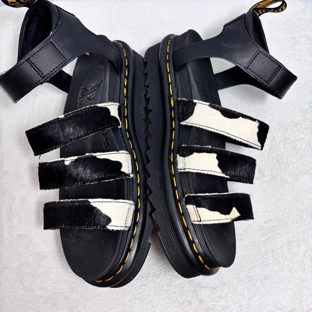 Dr. Martens Black and White Sandals - Picture 6 of 16